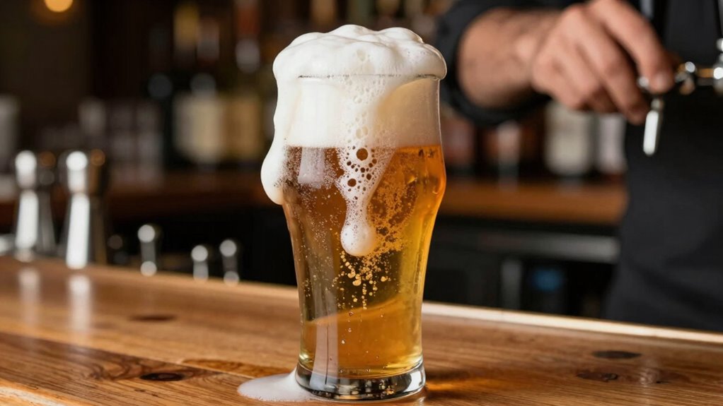 proper glass gentle pour