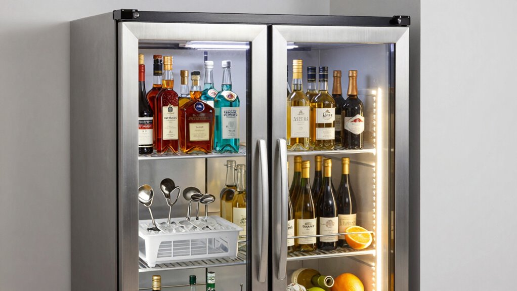proper home bar fridge setup