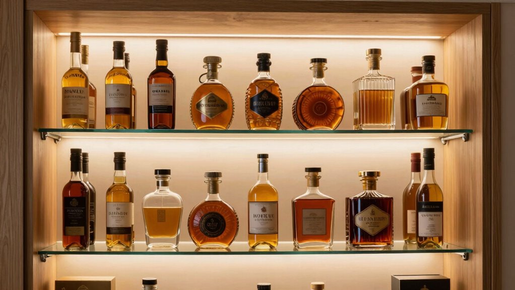 proper liquor bottle storage