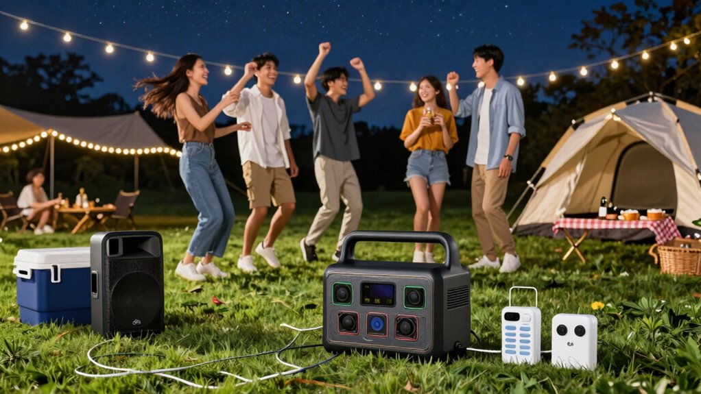 proper outdoor power station use