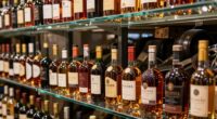 properly storing liquor bottles