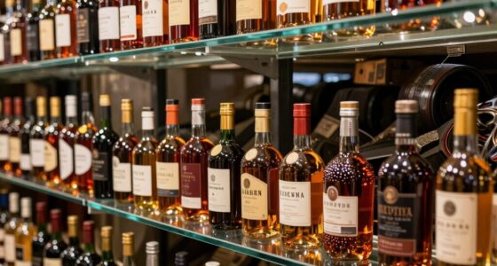 properly storing liquor bottles