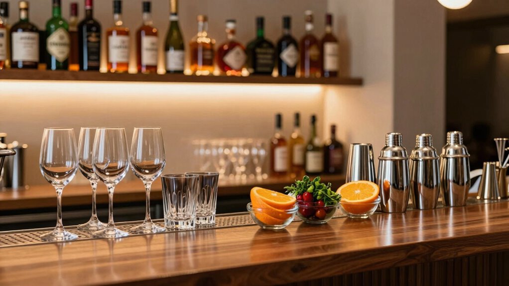 quick home bar organization