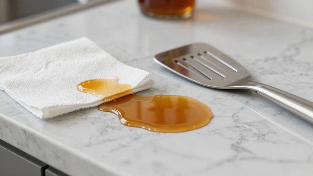 quick syrup spill cleanup tips
