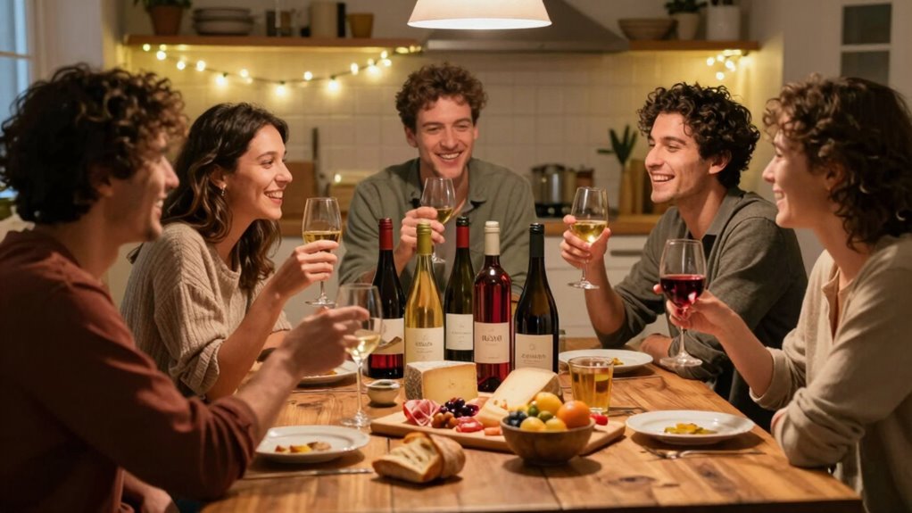 relaxed wine tasting atmosphere