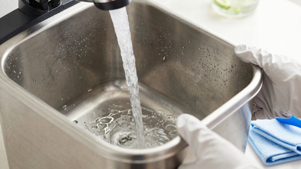 rinse dry prevent buildup