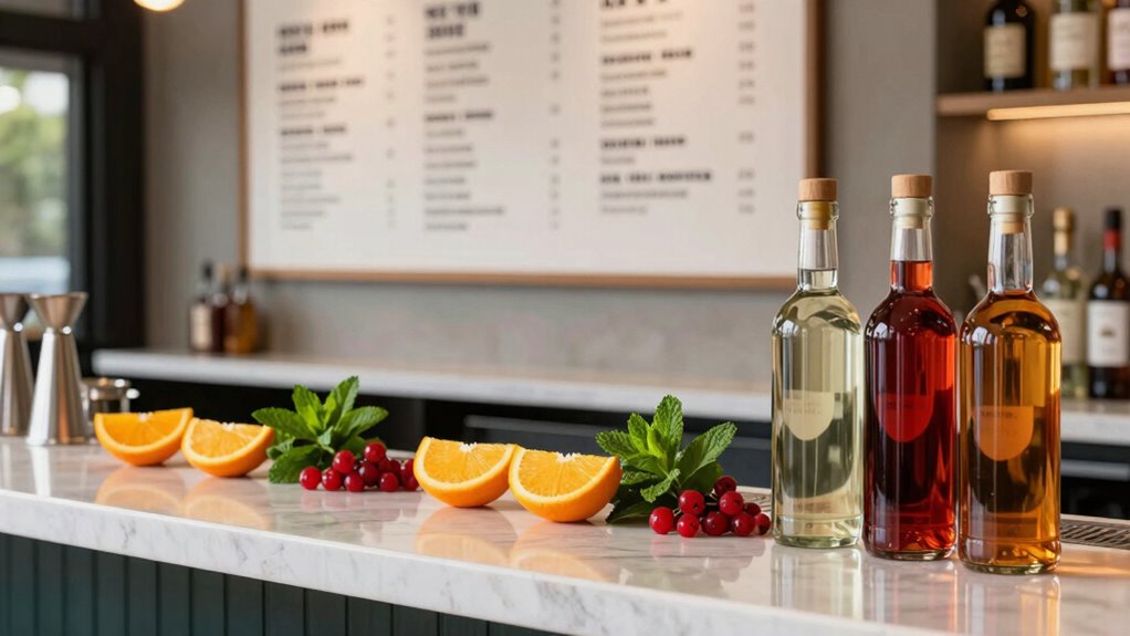 seasonal flexible cocktail menu