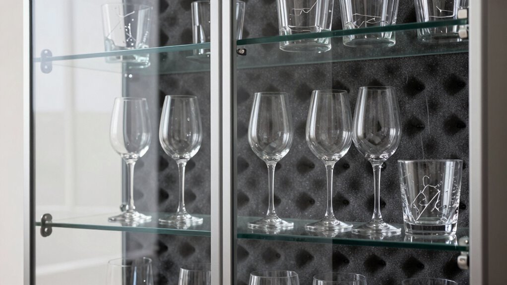 secure cushioned glass storage