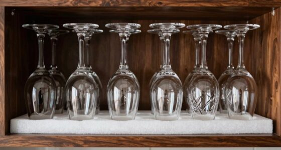 securely store delicate glasses