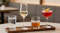 sequence for tasting drinks