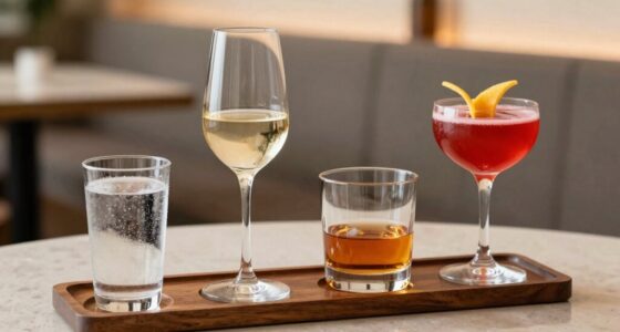 sequence for tasting drinks