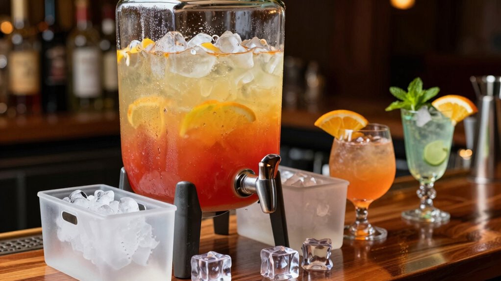 serve chill replenish garnish