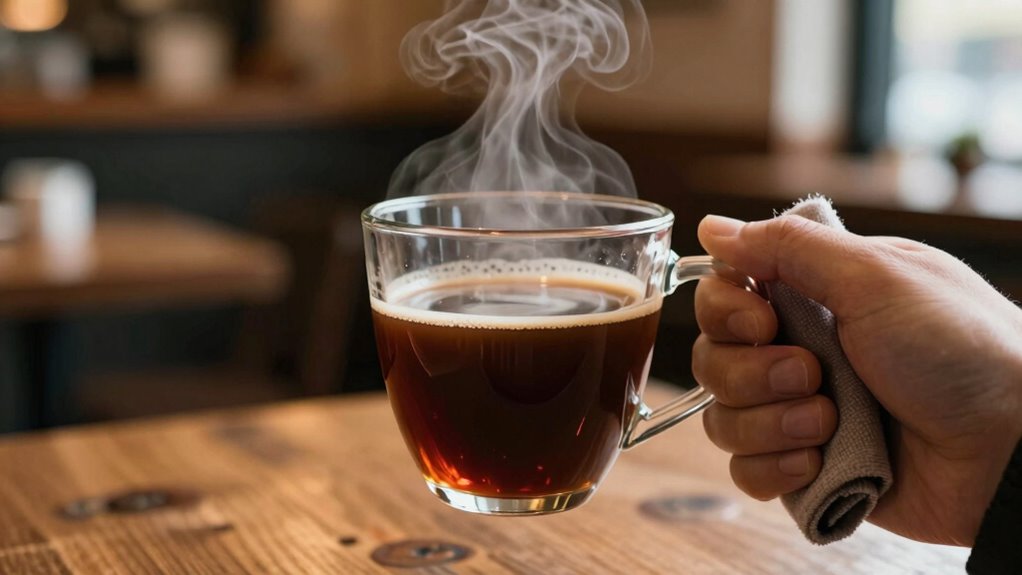 serve hot drinks safely