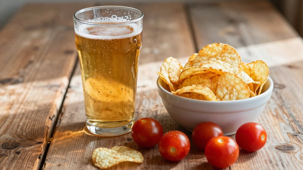 simple snack and drink pairing