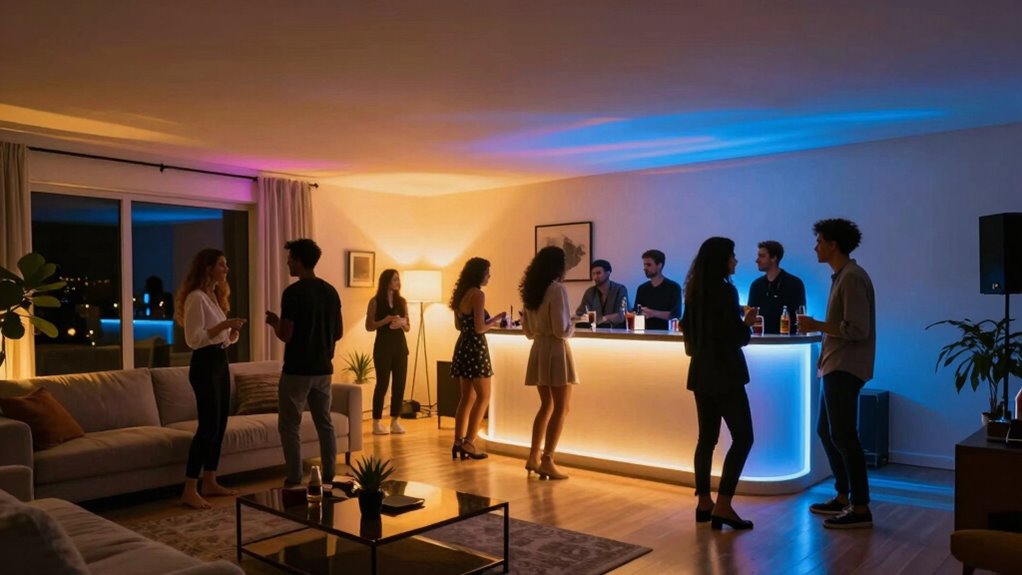 smart lighting enhances party ambiance
