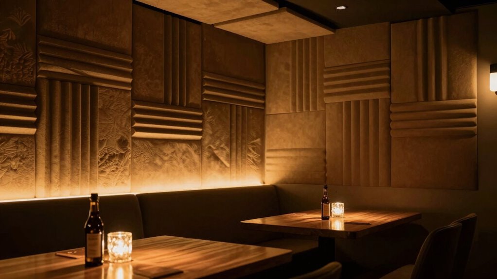 sound absorption reduces echo