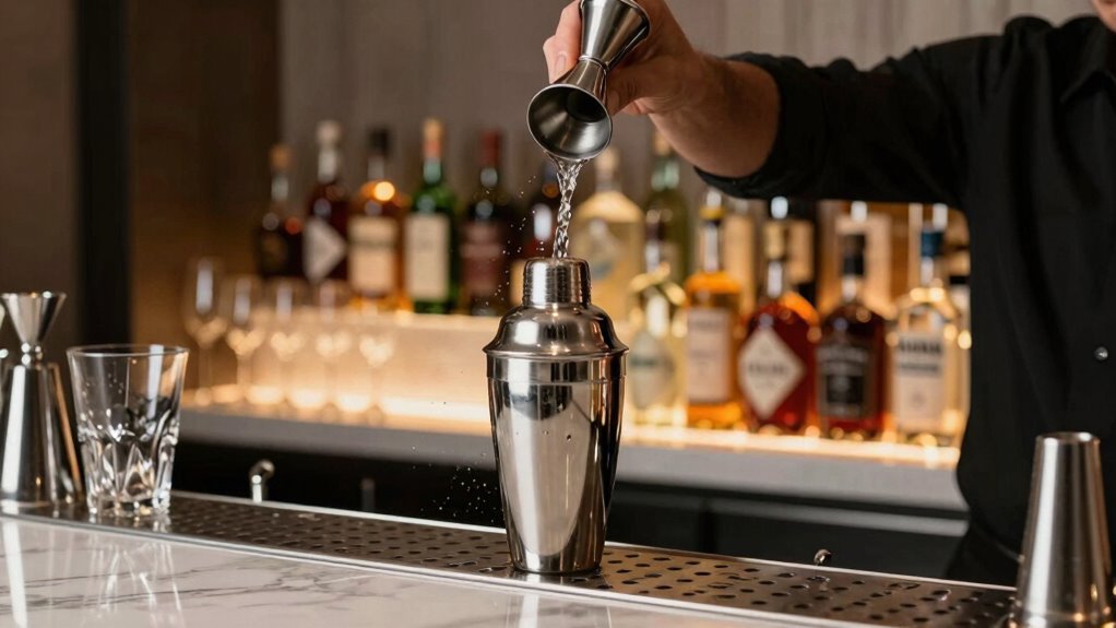 speedy pouring and shaking