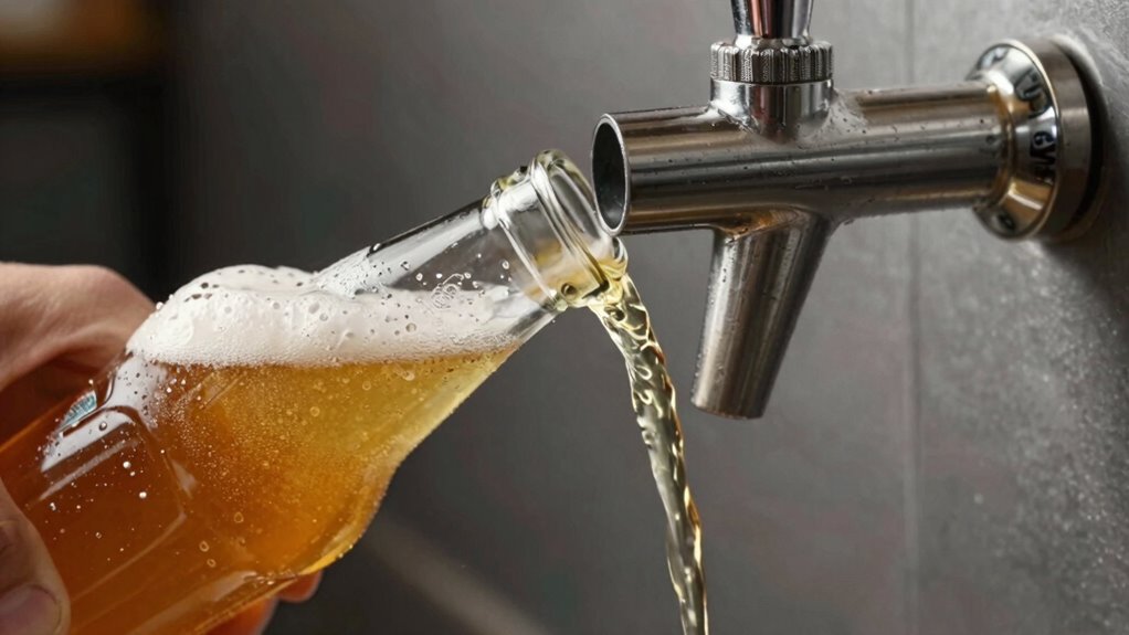 steady pour chilled glass