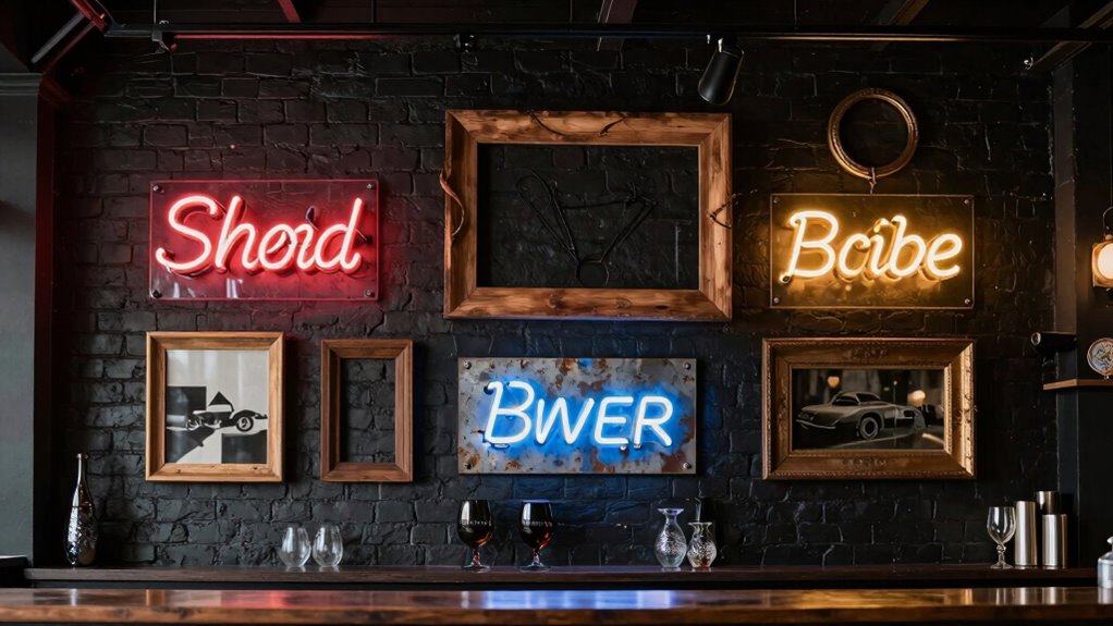strategic sign and decor placement