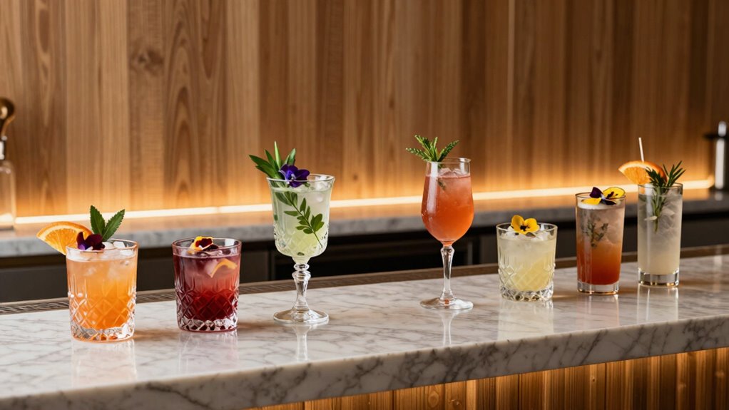 stylish non alcoholic drink presentation