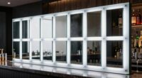 top bar mirror led