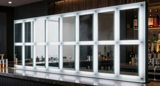 top bar mirror led