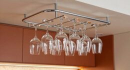 top ceiling mounted stemware racks