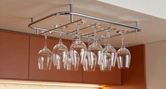 top ceiling mounted stemware racks