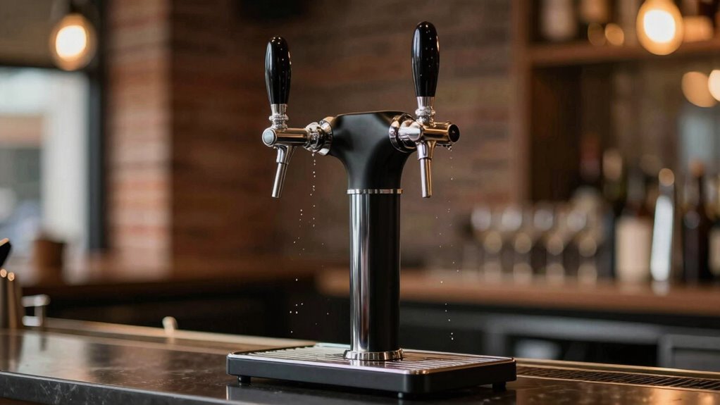 top dual tap beer towers