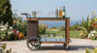 top durable outdoor bar carts