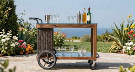 top durable outdoor bar carts