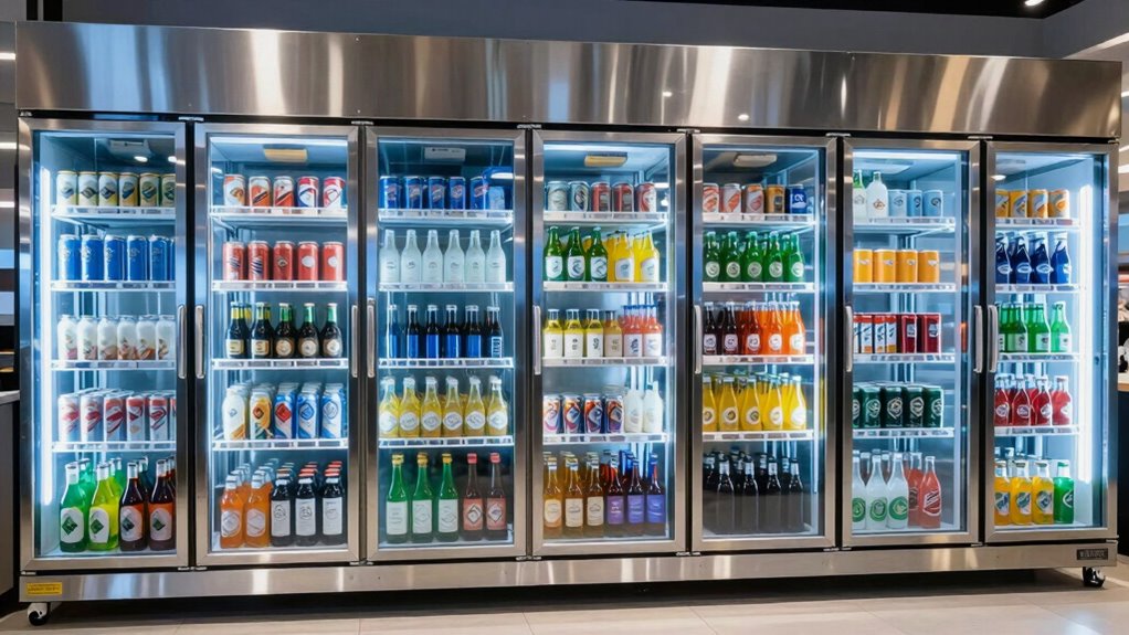 top glass beverage fridges