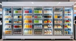 top glass door coolers