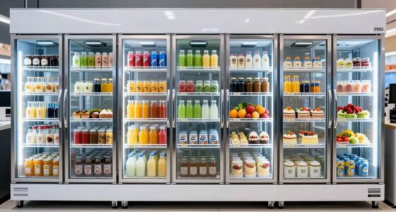 top glass door coolers