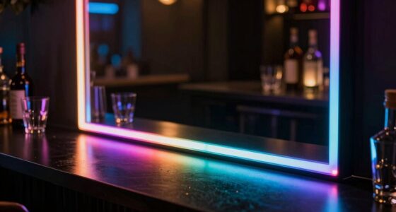 top led bar mirrors