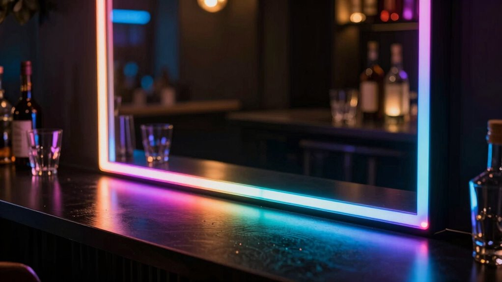 top led bar mirrors