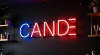 top led sign decor