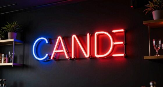 top led sign decor