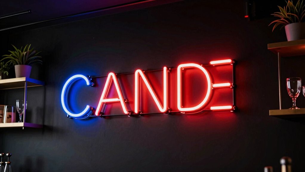 top led sign decor