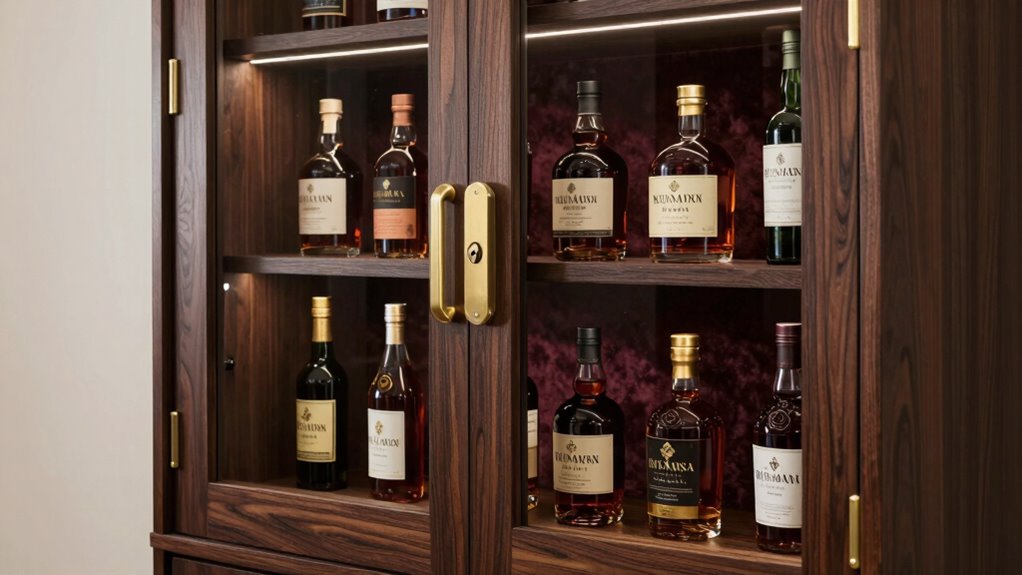 top lockable liquor cabinets