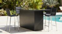 top outdoor metal bar sets
