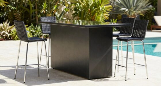 top outdoor metal bar sets