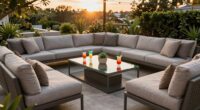 top outdoor sectional sets
