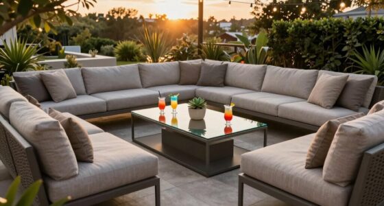 top outdoor sectional sets