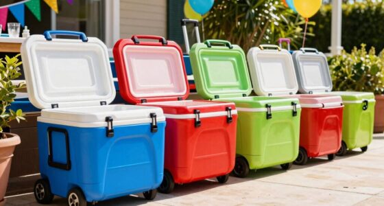 top party rolling coolers