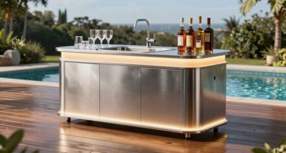 top portable bar with sink