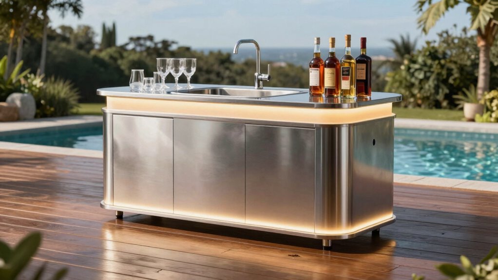 top portable bar with sink
