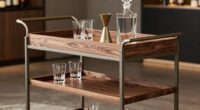 top solid wood bar carts