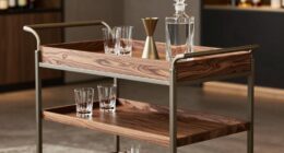 top solid wood bar carts