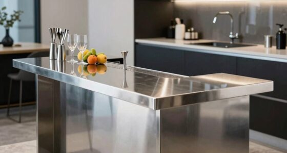 top stainless steel prep tables